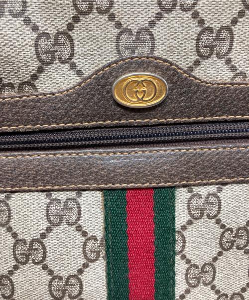 GUCCI（グッチ）GUCCI (グッチ) PVCキャンバスショルダーバッグ ブラウン サイズ:-の古着・服飾アイテム
