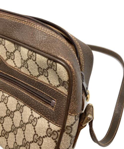 GUCCI（グッチ）GUCCI (グッチ) PVCキャンバスショルダーバッグ ブラウン サイズ:-の古着・服飾アイテム