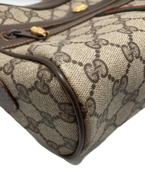 GUCCI（グッチ）GUCCI (グッチ) PVCキャンバスショルダーバッグ ブラウン サイズ:-の古着・服飾アイテム
