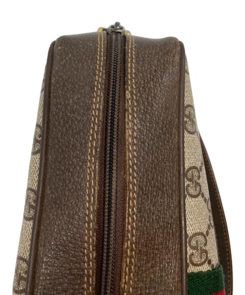 GUCCI（グッチ）GUCCI (グッチ) PVCキャンバスショルダーバッグ ブラウン サイズ:-の古着・服飾アイテム