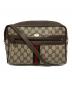 GUCCI（グッチ）の古着「PVCキャンバスショルダーバッグ」｜ブラウン