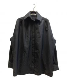 RIM.ARK（リムアーク）の古着「High collar classic blouse/460JSL30-0401」｜ブラック
