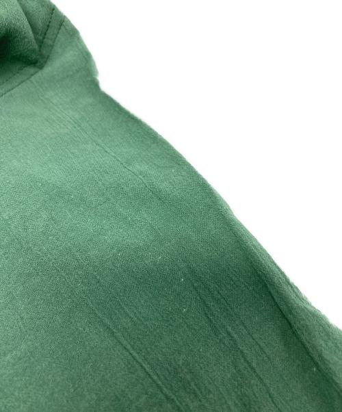BEARDSLEY（ビアズリー）BEARDSLEY (ビアズリー) コットンシフォンギャザーシャツ/BEZ1052104A0001 グリーン サイズ:Fの古着・服飾アイテム