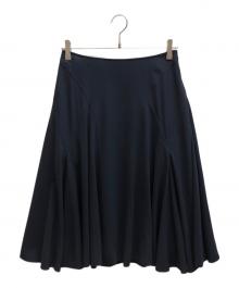 FOXEY NEWYORK（フォクシーニューヨーク）の古着「アシンメトリーゴテットスカート」｜ネイビー
