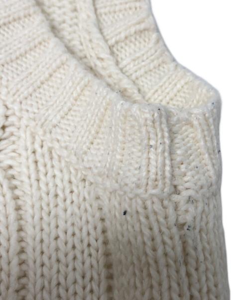 POLO RALPH LAUREN（ポロ・ラルフローレン）POLO RALPH LAUREN (ポロ・ラルフローレン) ケーブルニットベスト/MNBLSWEM3R00003 アイボリー サイズ:XSの古着・服飾アイテム