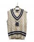 POLO RALPH LAUREN（ポロ・ラルフローレン）の古着「ケーブルニットベスト/MNBLSWEM3R00003」｜アイボリー