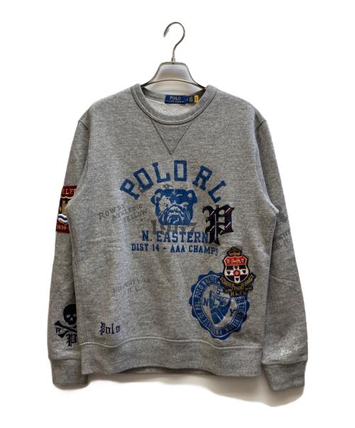 POLO RALPH LAUREN（ポロ・ラルフローレン）POLO RALPH LAUREN (ポロ・ラルフローレン) ロゴスウェット グレー サイズ:Sの古着・服飾アイテム
