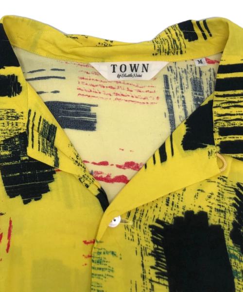 TOWN byShuttle notes（タウン バイ シャトルノーツ）TOWN byShuttle notes (タウン バイ シャトルノーツ) アロハシャツ/SNTN920603 イエロー サイズ:Mの古着・服飾アイテム