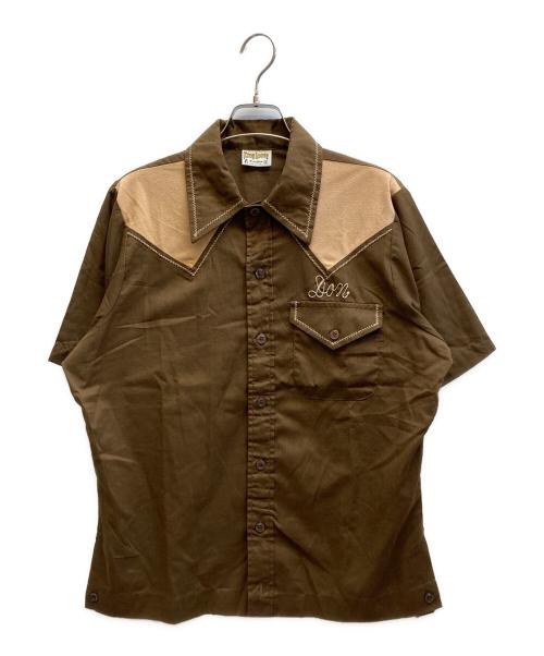 KING LOUIE（キングルイ）KING LOUIE (キングルイ) 70's ボーリングシャツ ブラウン サイズ:Mの古着・服飾アイテム