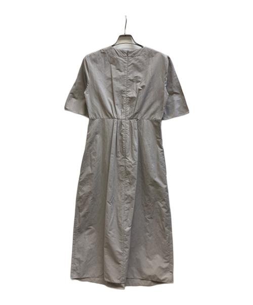 'S Max Mara（エスマックスマーラ）'S Max Mara (エスマックスマーラ) ウエストギャザー半袖ワンピース/922611996 グレー サイズ:38の古着・服飾アイテム