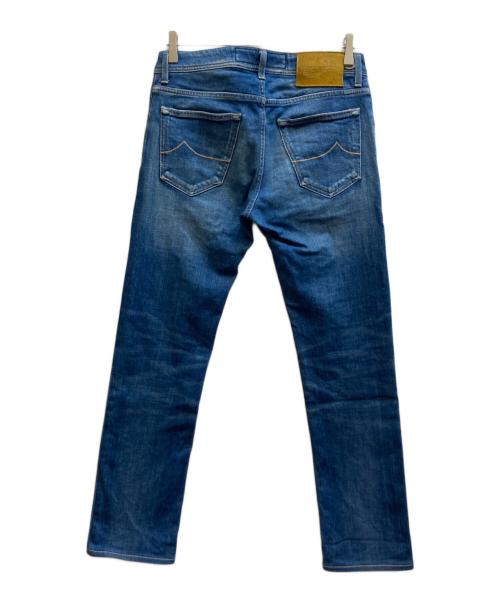 JACOB COHEN（ヤコブコーエン）JACOB COHEN (ヤコブコーエン) ハラコパッチデニムパンツ/J622 インディゴ サイズ:73.5cm (W29)の古着・服飾アイテム