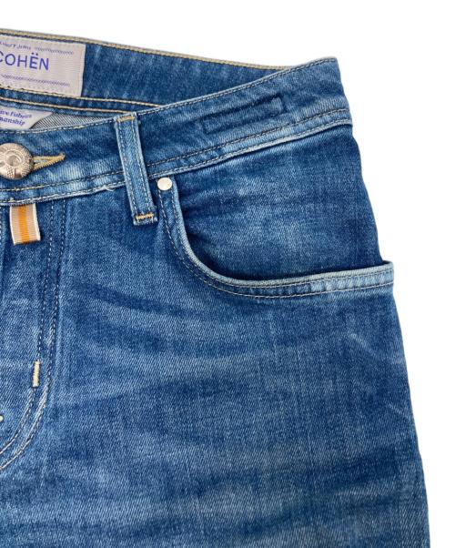 JACOB COHEN（ヤコブコーエン）JACOB COHEN (ヤコブコーエン) ハラコパッチデニムパンツ/J622 インディゴ サイズ:73.5cm (W29)の古着・服飾アイテム