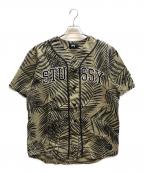 stussyステューシー）の古着「ベースボールシャツ」｜ベージュ