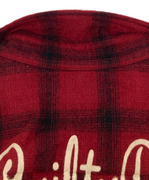 WACKO MARIA（ワコマリア）WACKO MARIA (ワコマリア) WOOL OMBRE SHIRT/13AW-OMB-16 レッド×ブラック サイズ:Mの古着・服飾アイテム