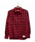 WACKO MARIA（ワコマリア）の古着「WOOL OMBRE SHIRT/13AW-OMB-16」｜レッド×ブラック