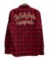 WACKO MARIA (ワコマリア) WOOL OMBRE SHIRT/13AW-OMB-16 レッド×ブラック サイズ:M：6000円