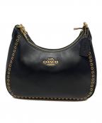 COACHコーチ）の古着「テリ ホーボー バッグ・グロメット/CY645」｜ブラック