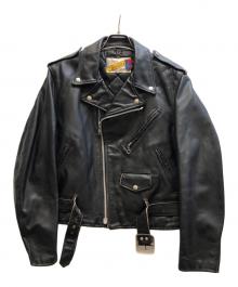 Schott（ショット）の古着「618 ダブルライダースジャケット」｜ブラック