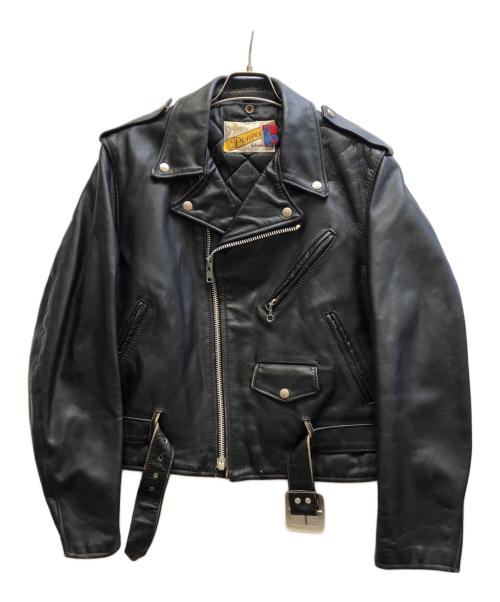 Schott（ショット）Schott (ショット) 618 ダブルライダースジャケット ブラック サイズ:40の古着・服飾アイテム