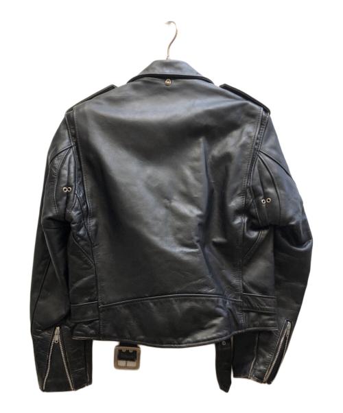 Schott（ショット）Schott (ショット) 618 ダブルライダースジャケット ブラック サイズ:40の古着・服飾アイテム