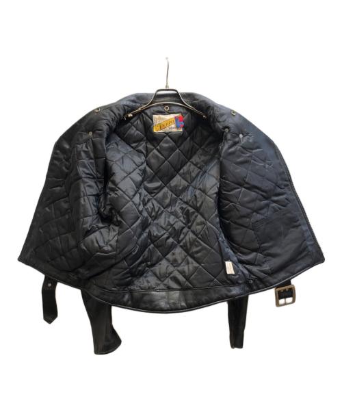 Schott（ショット）Schott (ショット) 618 ダブルライダースジャケット ブラック サイズ:40の古着・服飾アイテム