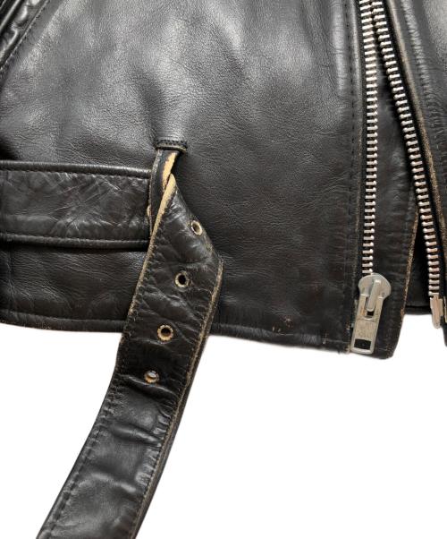 Schott（ショット）Schott (ショット) 618 ダブルライダースジャケット ブラック サイズ:40の古着・服飾アイテム