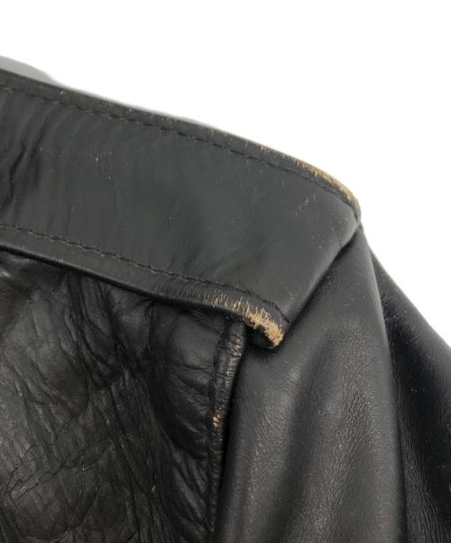 Schott（ショット）Schott (ショット) 618 ダブルライダースジャケット ブラック サイズ:40の古着・服飾アイテム
