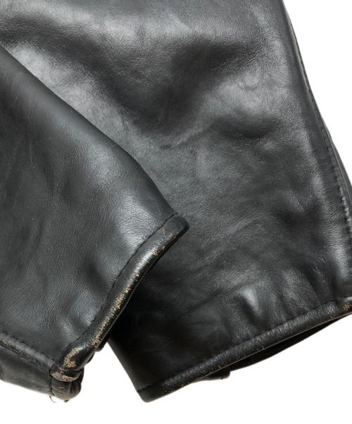 Schott（ショット）Schott (ショット) 618 ダブルライダースジャケット ブラック サイズ:40の古着・服飾アイテム