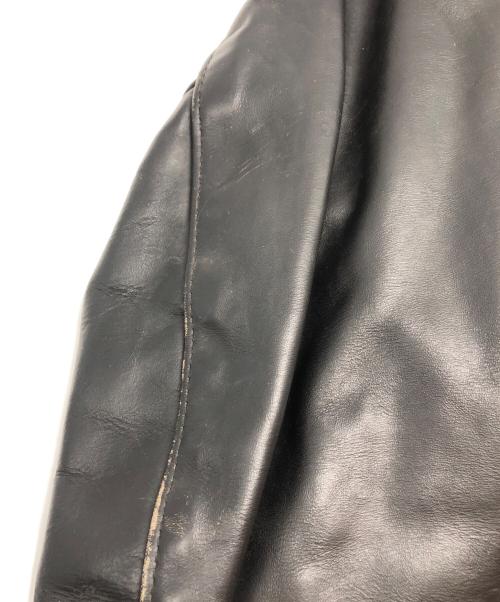 Schott（ショット）Schott (ショット) 618 ダブルライダースジャケット ブラック サイズ:40の古着・服飾アイテム