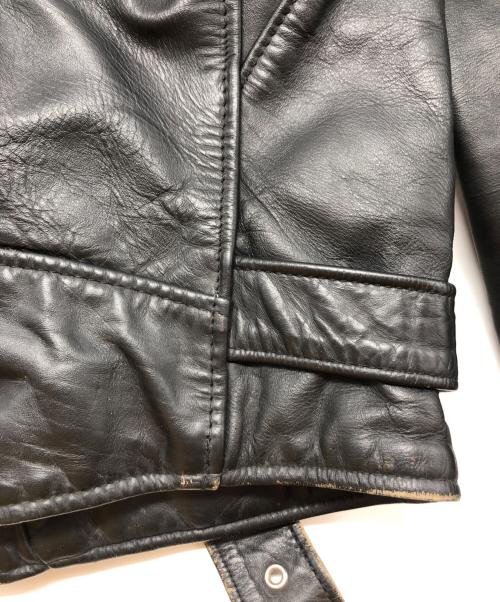 Schott（ショット）Schott (ショット) 618 ダブルライダースジャケット ブラック サイズ:40の古着・服飾アイテム