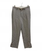 AURALEEオーラリー）の古着「HARD TWIST WOOL DOUBLE FACE CHECK SLACKS / A20SP02WC」｜グレー