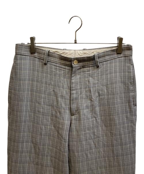 AURALEE（オーラリー）AURALEE (オーラリー) HARD TWIST WOOL DOUBLE FACE CHECK SLACKS / A20SP02WC グレー サイズ:5の古着・服飾アイテム