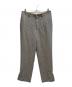 AURALEE（オーラリー）の古着「HARD TWIST WOOL DOUBLE FACE CHECK SLACKS / A20SP02WC」｜グレー