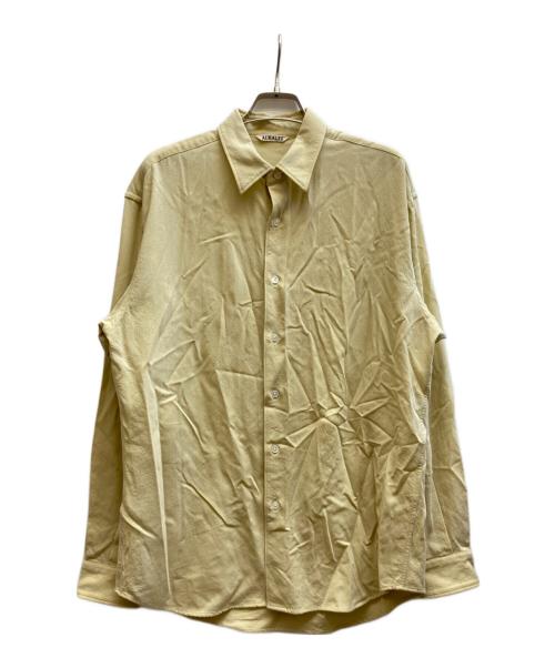 AURALEE（オーラリー）AURALEE (オーラリー) HARD TWIST WOOL VIYELLA SHI/A23SS02WVRT イエロー サイズ:4の古着・服飾アイテム