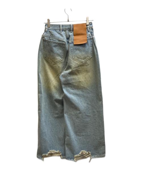Knuth Marf（クヌースマーフ）KNUTH MARF (クヌースマーフ) damage denim pants(unisex) / KM25SUG05 インディゴ サイズ:XSの古着・服飾アイテム