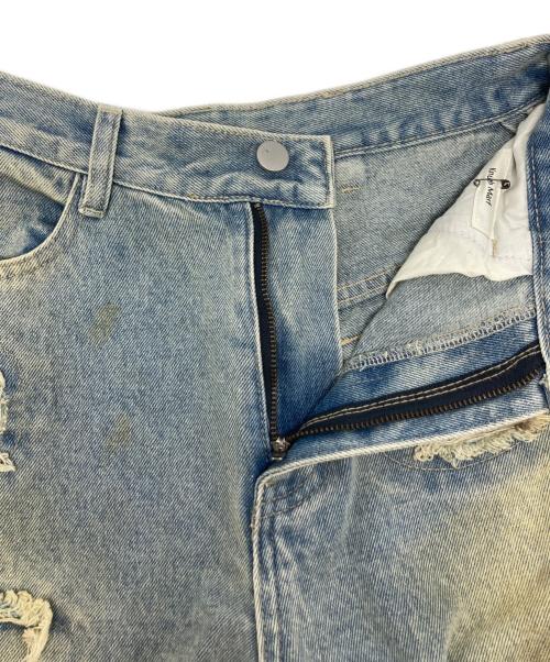 Knuth Marf（クヌースマーフ）KNUTH MARF (クヌースマーフ) damage denim pants(unisex) / KM25SUG05 インディゴ サイズ:XSの古着・服飾アイテム