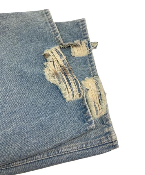 Knuth Marf（クヌースマーフ）KNUTH MARF (クヌースマーフ) damage denim pants(unisex) / KM25SUG05 インディゴ サイズ:XSの古着・服飾アイテム