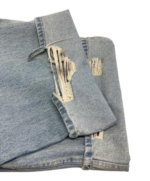 Knuth Marf（クヌースマーフ）KNUTH MARF (クヌースマーフ) damage denim pants(unisex) / KM25SUG05 インディゴ サイズ:XSの古着・服飾アイテム