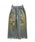 KNUTH MARF（クヌースマーフ）の古着「damage denim pants(unisex) / KM25SUG05」｜インディゴ