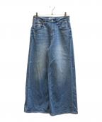 Healthy DENIMヘルシーデニム）の古着「Wilde Ginger ワイドデニムパンツ / H68230303」｜インディゴ