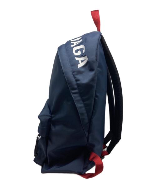 BALENCIAGA（バレンシアガ）BALENCIAGA (バレンシアガ) ウィールリュック / 507460 ネイビー×レッドの古着・服飾アイテム