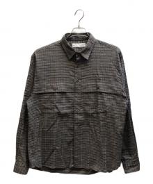 Diaspora Skateboards（ディアスポラスケートボードズ）の古着「チェックシャツ / 24AW-DSP-SH01」｜グレー