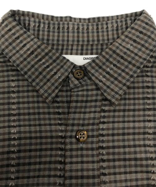 Diaspora Skateboards（ディアスポラスケートボードズ）Diaspora skateboards (ディアスポラスケートボードズ) チェックシャツ / 24AW-DSP-SH01 グレー サイズ:Mの古着・服飾アイテム
