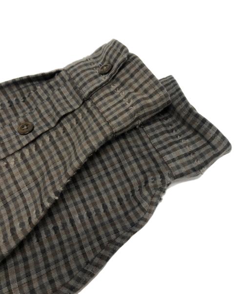 Diaspora Skateboards（ディアスポラスケートボードズ）Diaspora skateboards (ディアスポラスケートボードズ) チェックシャツ / 24AW-DSP-SH01 グレー サイズ:Mの古着・服飾アイテム
