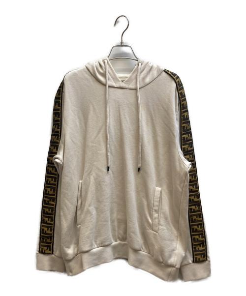 FENDI（フェンディ）FENDI (フェンディ) ズッカ柄テープラインパーカー / FY0870 A1EG アイボリー サイズ:52の古着・服飾アイテム