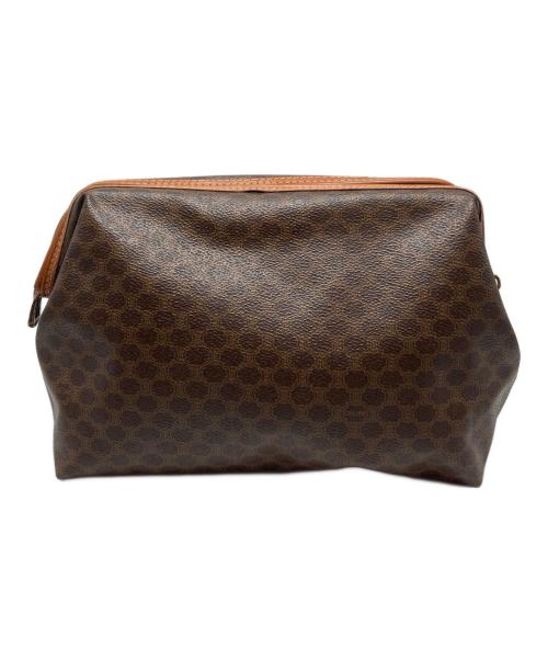 CELINE（セリーヌ）CELINE (セリーヌ) マカダムポーチ ブラウン サイズ:₋の古着・服飾アイテム