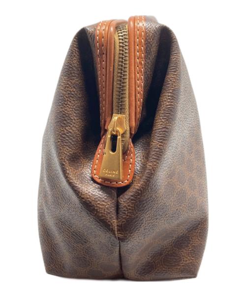 CELINE（セリーヌ）CELINE (セリーヌ) マカダムポーチ ブラウン サイズ:₋の古着・服飾アイテム