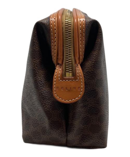 CELINE（セリーヌ）CELINE (セリーヌ) マカダムポーチ/MC99/2 ブラウン サイズ:₋の古着・服飾アイテム