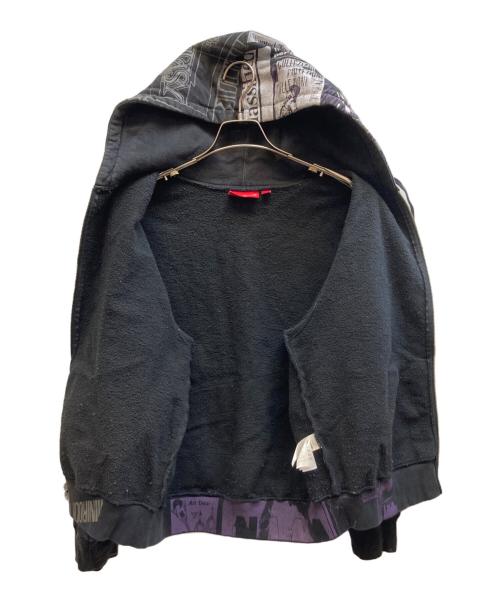 SUPREME（シュプリーム）SUPREME (シュプリーム) 24SSCollage Zip Up Hooded Sweatshirt ブラック×パープル サイズ:Sの古着・服飾アイテム