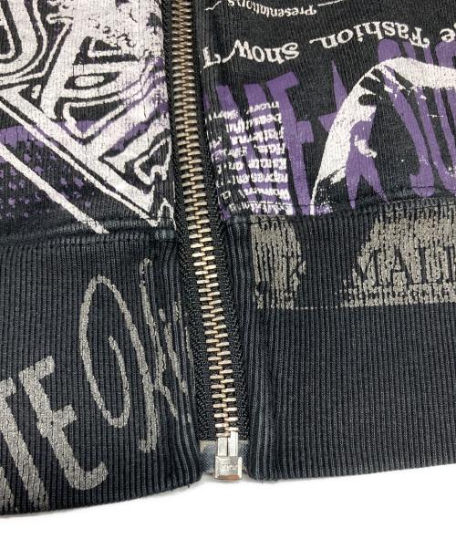SUPREME（シュプリーム）SUPREME (シュプリーム) 24SSCollage Zip Up Hooded Sweatshirt ブラック×パープル サイズ:Sの古着・服飾アイテム